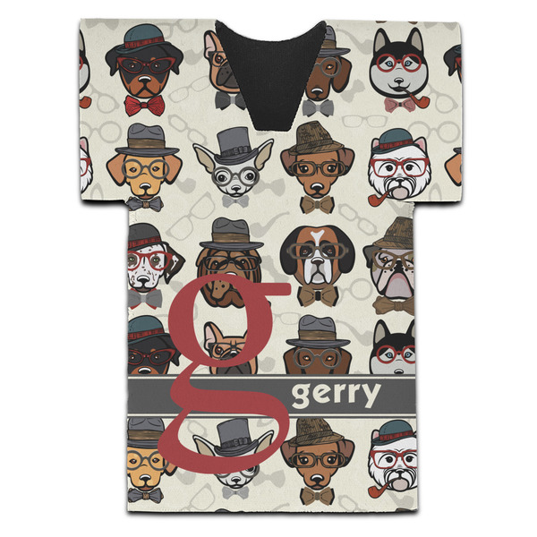 Custom Hipster Dogs Jersey Bottle Cooler (Personalized)