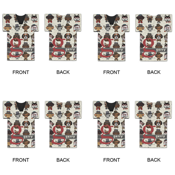 Hipster Dogs Jersey Bottle Cooler - Set of 4 - APPROVAL