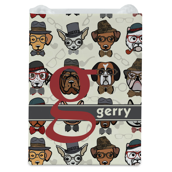 Hipster Dogs Jewelry Gift Bag - Gloss - Front