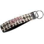 Hipster Dogs Webbing Keychain Fob - Large (Personalized)