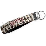 Hipster Dogs Wristlet Webbing Keychain Fob (Personalized)