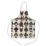 Hipster Dogs Kid's Apron w/ Name and Initial