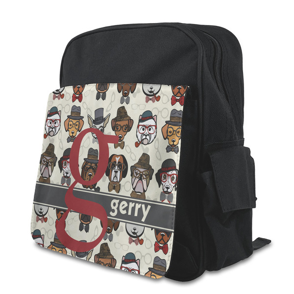Custom Hipster Dogs Preschool Backpack (Personalized)