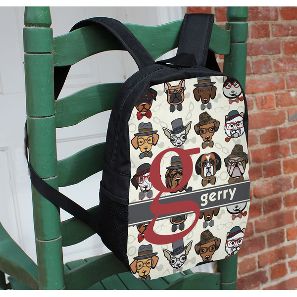 Hipster Dogs Kids Backpack - In Context