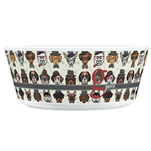 Hipster Dogs Kids Bowls - FRONT