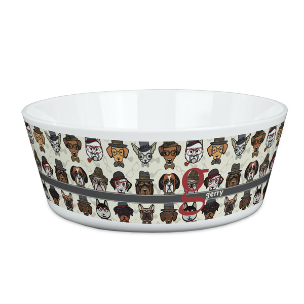 Custom Hipster Dogs Kid's Bowl (Personalized)