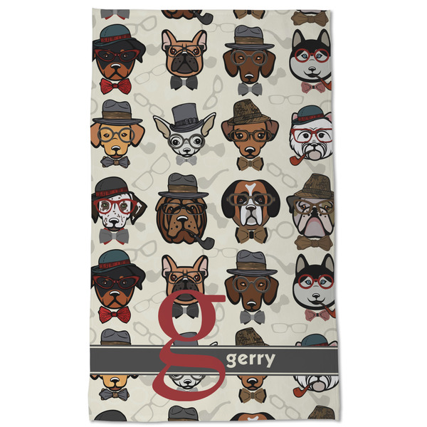 Hipster Dogs Kitchen Towel - Poly Cotton - Full Front
