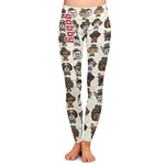 Hipster Dogs Ladies Leggings - Large (Personalized)