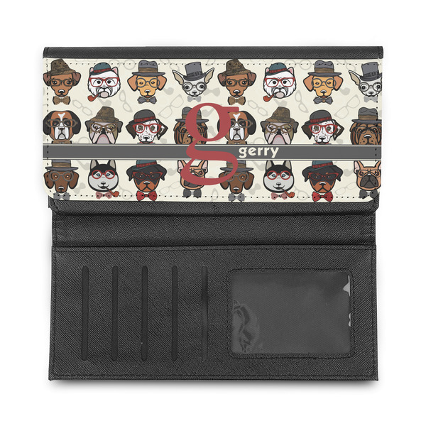 Hipster Dogs Ladies Wallet - Half Way Open
