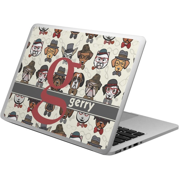 Custom Hipster Dogs Laptop Skin - Custom Sized (Personalized)