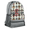 Hipster Dogs Large Backpack - Gray - Angled View