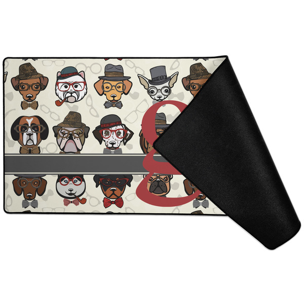Hipster Dogs Large Gaming Mats - FRONT W/ FOLD