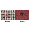 Hipster Dogs Large Zipper Pouch Approval (Front and Back)