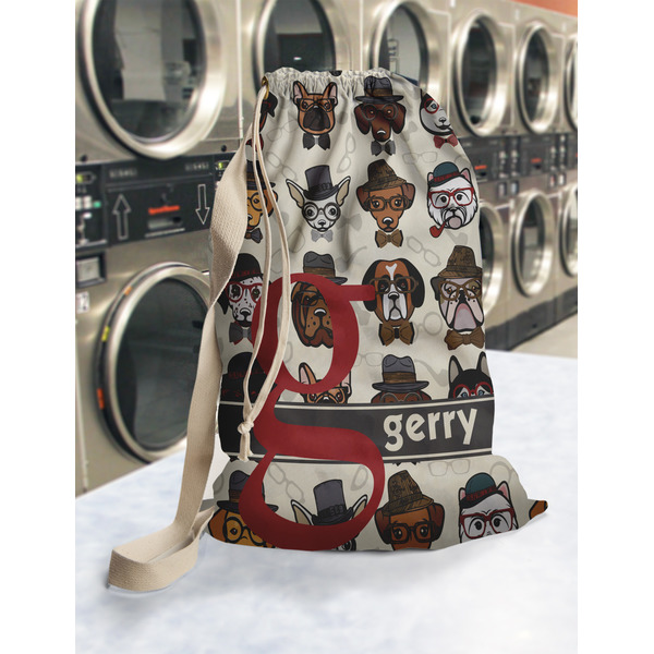 Hipster Dogs Laundry Bag in Laundromat