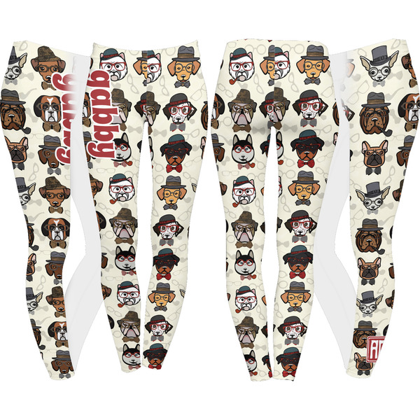 Hipster Dogs Leggings Turn Around - Apvl