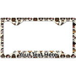 Hipster Dogs License Plate Frame - Style C (Personalized)