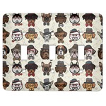 Hipster Dogs Light Switch Cover (3 Toggle Plate)