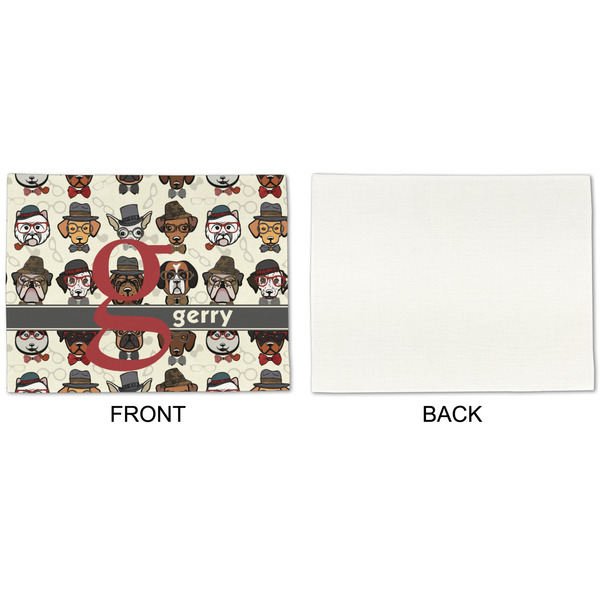 Hipster Dogs Linen Placemat - APPROVAL Single (single sided)