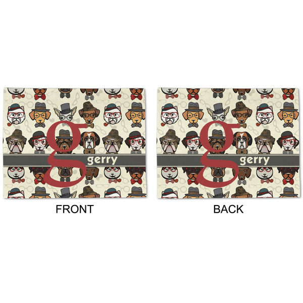 Hipster Dogs Linen Placemat - APPROVAL (double sided)