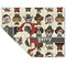 Hipster Dogs Linen Placemat - Folded Corner (double side)