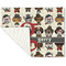 Hipster Dogs Linen Placemat - Folded Corner (single side)