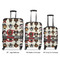 Hipster Dogs Luggage Bags all sizes - With Handle