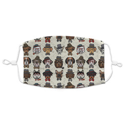 Hipster Dogs Adult Cloth Face Mask - XLarge