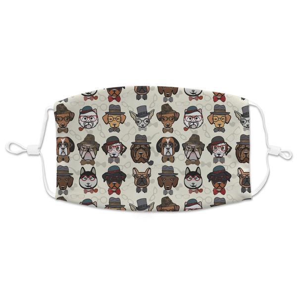 Custom Hipster Dogs Adult Cloth Face Mask - XLarge