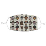 Hipster Dogs Adult Cloth Face Mask