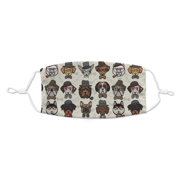 Custom Hipster Dogs Kid's Cloth Face Mask - Standard