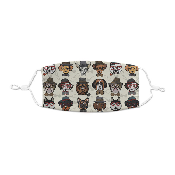 Custom Hipster Dogs Kid's Cloth Face Mask - XSmall
