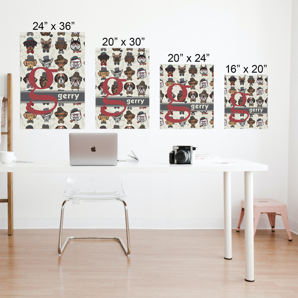 Hipster Dogs Matte Poster - Sizes