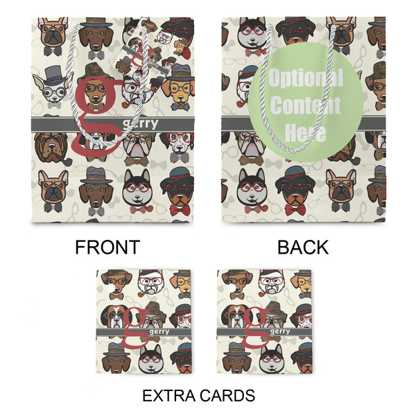 Hipster Dogs Medium Gift Bag - Approval
