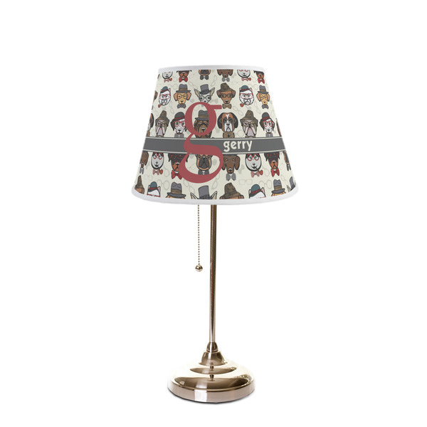 Hipster Dogs Poly Film Empire Lampshade - On Stand