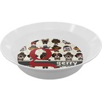 Hipster Dogs Melamine Bowl (Personalized)