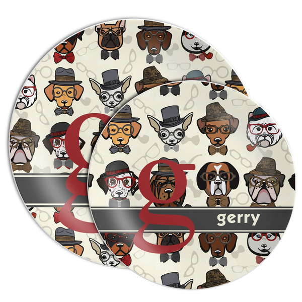 Hipster Dogs Melamine Plates - PARENT/MAIN