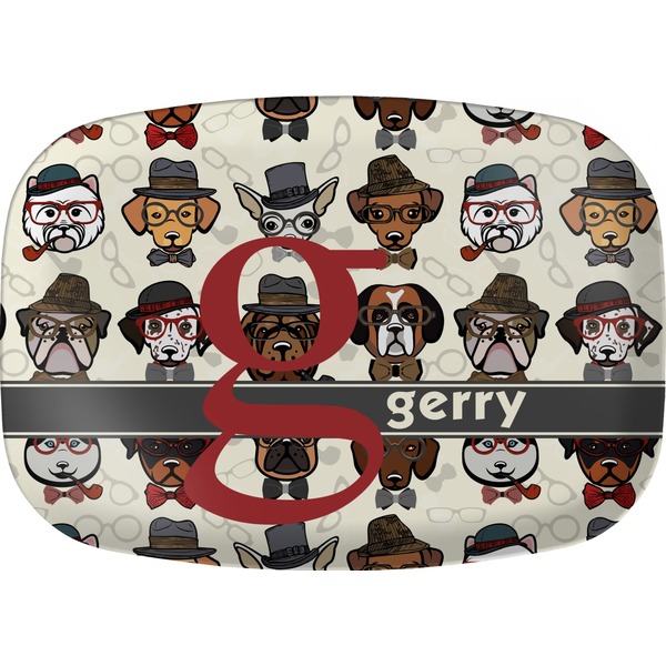 Custom Hipster Dogs Melamine Platter (Personalized)
