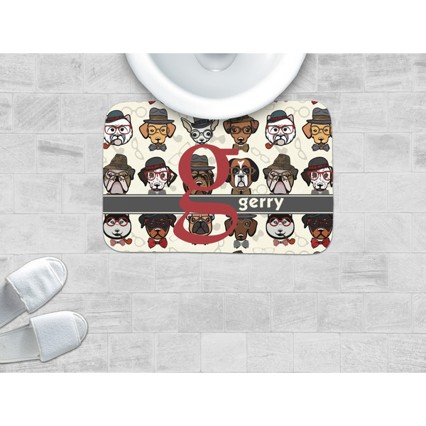 Hipster Dogs Memory Foam Bath Mat - LIFESTYLE