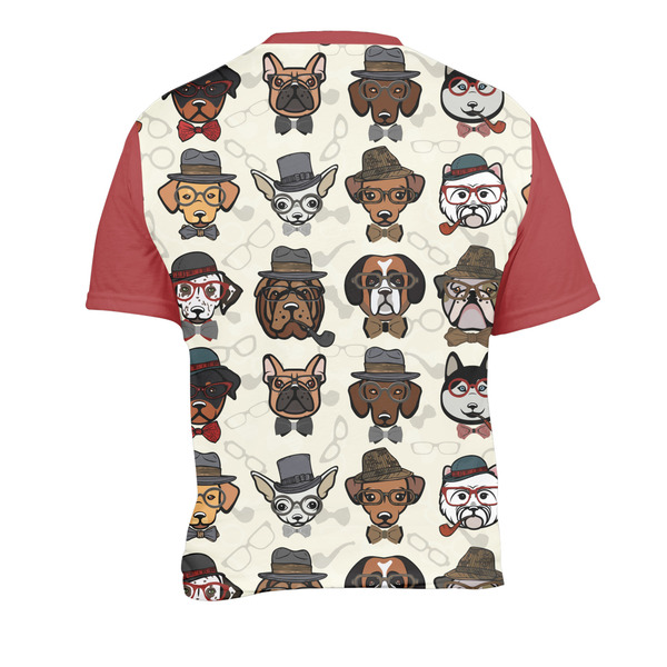 Hipster Dogs Men's Crew Neck T Shirt Medium - Back