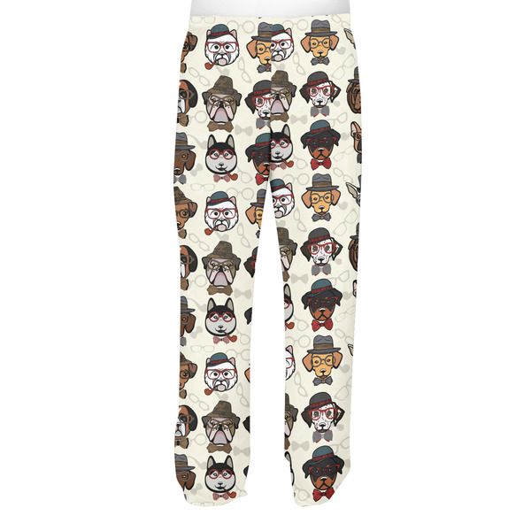 Hipster Dogs Men's Pjs Back - on model