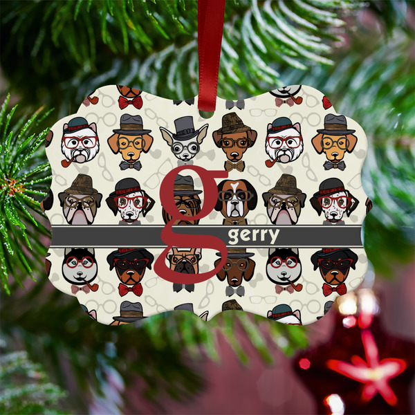 Hipster Dogs Metal Benilux Ornament - Lifestyle