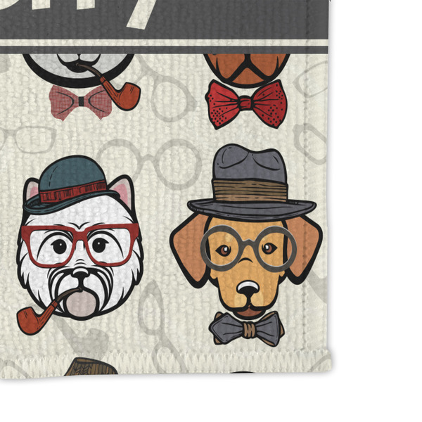 Hipster Dogs Microfiber Dish Rag - DETAIL