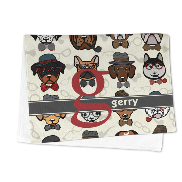 Hipster Dogs Microfiber Dish Towel - FOLDED HALF
