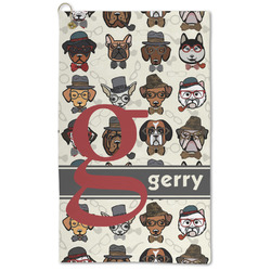 Hipster Dogs Microfiber Golf Towel (Personalized)
