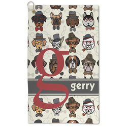 Hipster Dogs Microfiber Golf Towel - Large (Personalized)