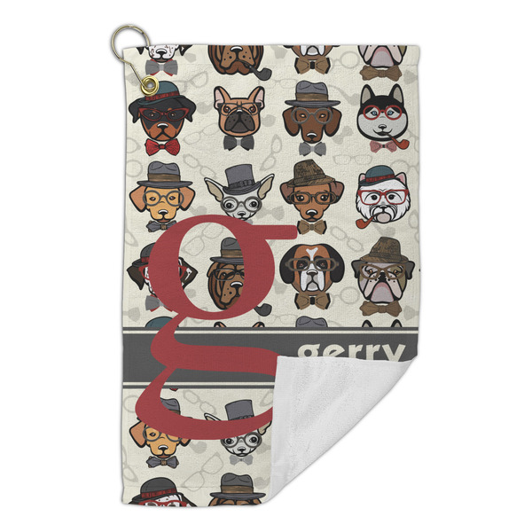 Hipster Dogs Microfiber Golf Towels Small - FRONT FOLDED