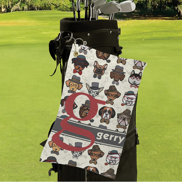 Hipster Dogs Microfiber Golf Towels - Small - LIFESTYLE