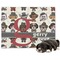 Hipster Dogs Dog Blanket - Large (Personalized)
