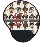 Hipster Dogs Mouse Pad with Wrist Support