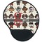 Hipster Dogs Mouse Pad with Wrist Support